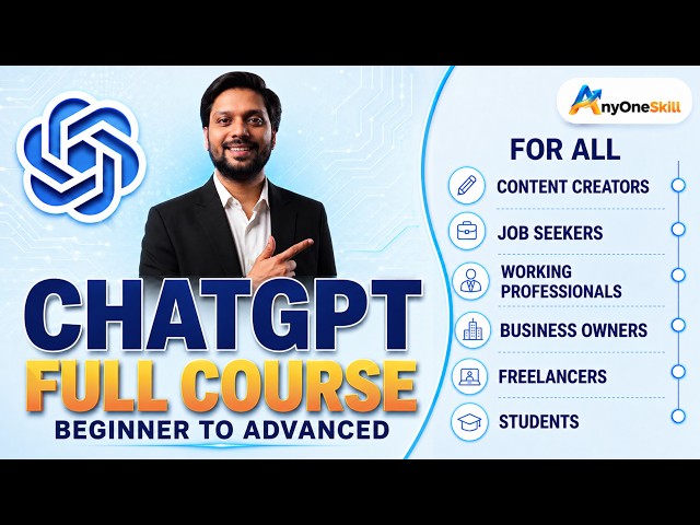 ChatGPT Complete Tutorial | How to Use ChatGPT, Prompts, Images, Career, Business