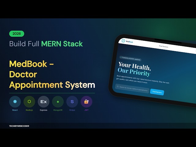 Build MedBook - Doctor Appointment System (MERN Stack) | Full Project + Code + PPT