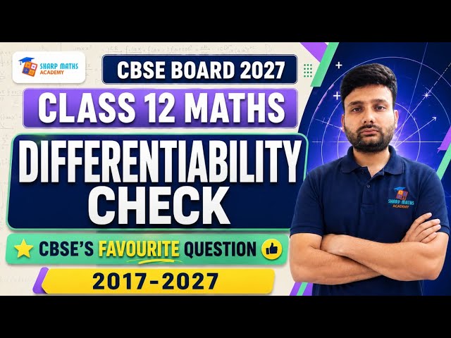 Class 12 Maths Greatest Integer Function Continuity & Differentiability | Differentiability Check