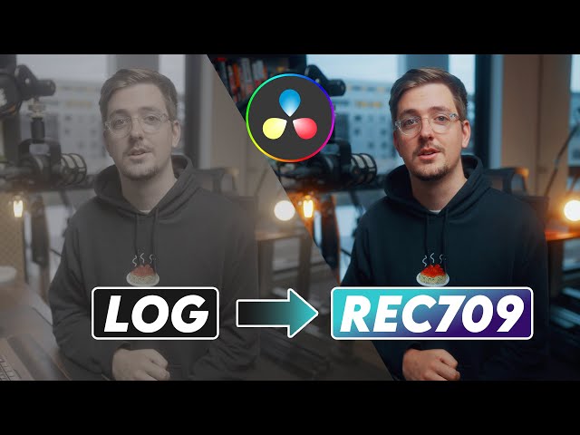 How To EASILY Convert Log To Rec709 In Davinci Resolve
