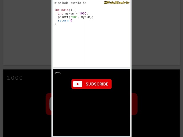 Stop Memorizing! Learn C Basics Here 🚀 #Coding #PatelStact-io