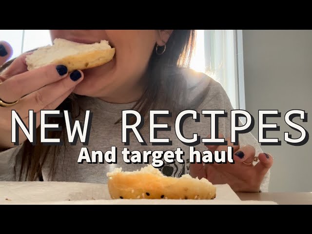 ORZO & SAUSAGE PASTA RECIPE | TWO INGREDIENT BAGELS | FUN TARGET FOOD HAUL