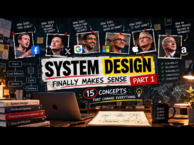 System Design Finally Makes Sense — 15 Concepts That Change Everything