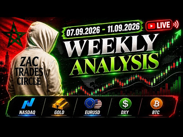 📊 2026 WEEKLY MARKET ANALYSIS 07.09 / 11.09 | تحليل الأسواق | GOLD | NASDAQ | EURUSD | BTC | DXY 🔴