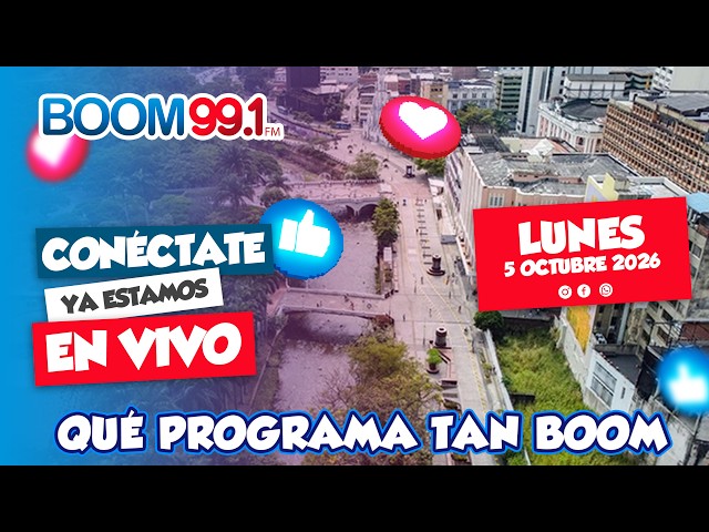 EN VIVO BOOM FM 🐾 QUE PROGRAMA TAN BOOM 🔵 5 OCTUBRE ➡️ BOOM FM 99.1