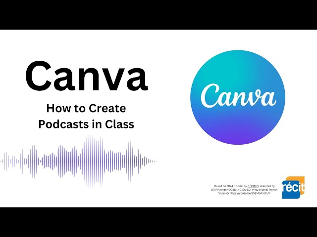 Create a Podcast Using Canva