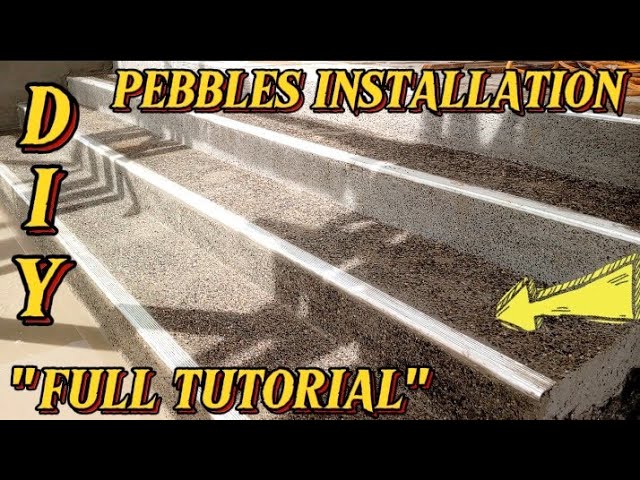 PAANO IKABIT ANG PEBBLES |paano mag kabit ng pebbles| pebbles installation|