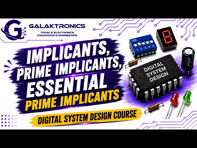 Implicants, Prime Implicants & Essential Prime Implicants | K-Map | Digital System Design | Tamil