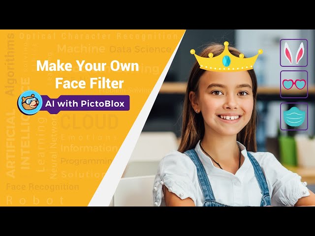 Make Your Own Face Filter Using Face Detection in PictoBlox | AI and ML Project for Kids