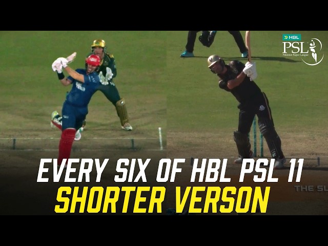 ALL SIXES PSL 11 Compilation | Short Version 🔥 | HBL PSL 11 | MZB1K