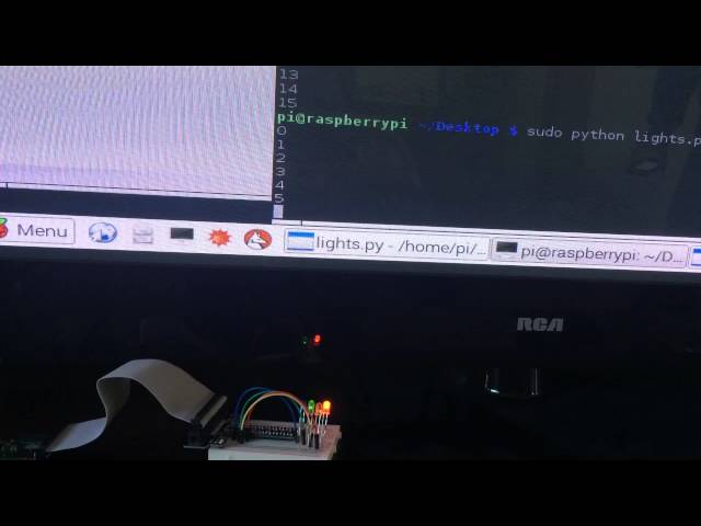 Counting in binary with the Raspberry Pi 2