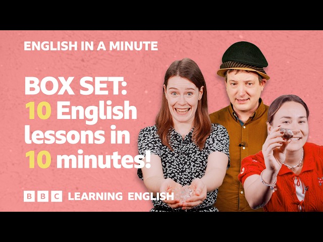 BOX SET: English In A Minute 31 – TEN English lessons in 10 minutes!