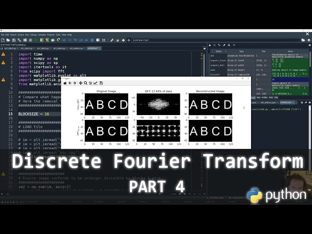 Visualizing the discrete fourier transform (DFT) in python (tutorial):  Part 4