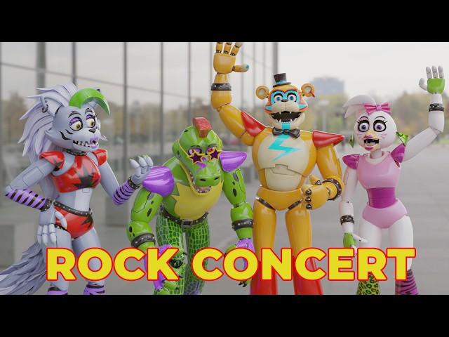 FNAF 💪 The Shocking Match in Real Life! 🎵 ( Freddy, Chica, Gregory )