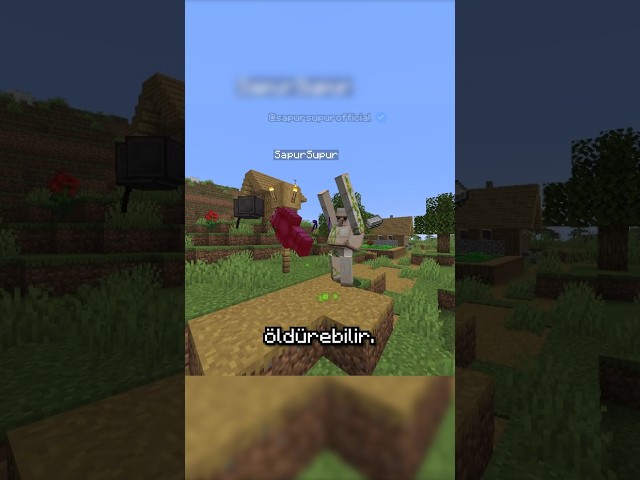 Minecraft'ta SINIRSIZ DEMİR Farmı! 🪨⛏️ #shorts #minecraft
