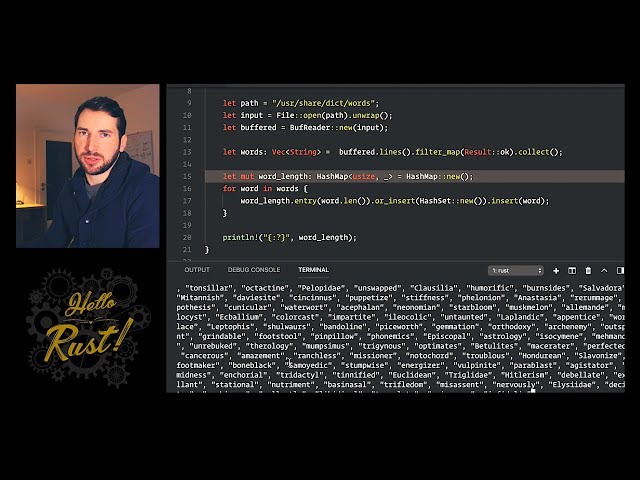 Hello Rust! #2 - Snakes and Gears (Entry API, Python list comprehensions, Map, Filter)