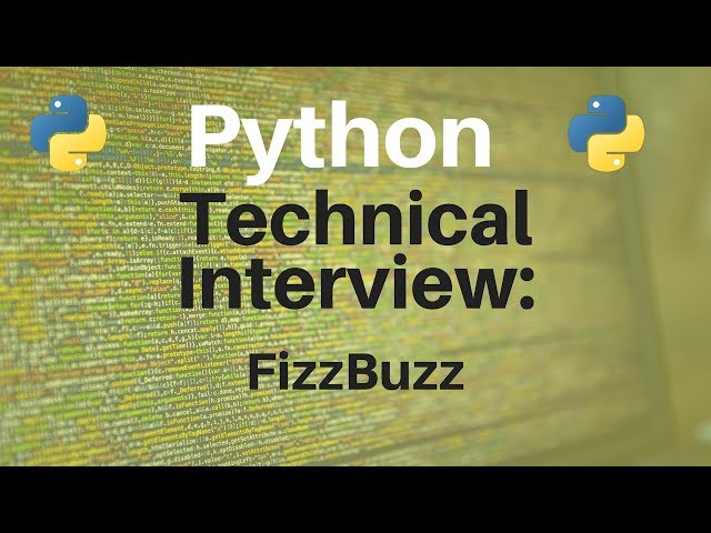 Technical Interview: Fizz Buzz