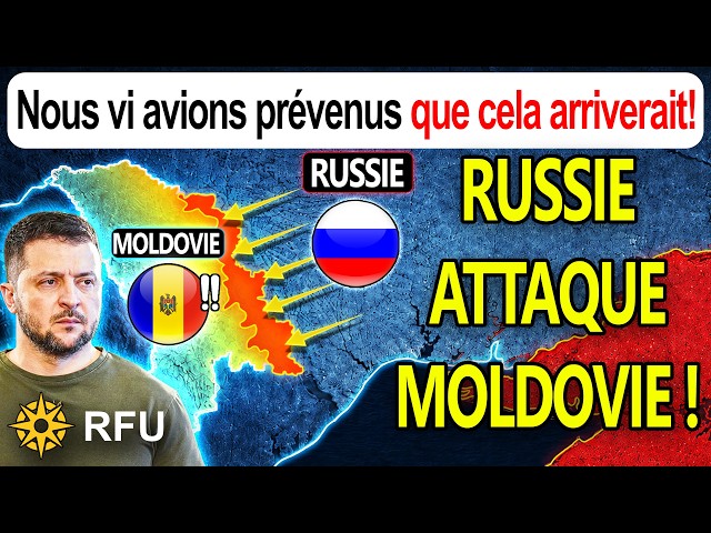 FLASH : La Russie isole la frontière moldave lors d'une attaque massive !