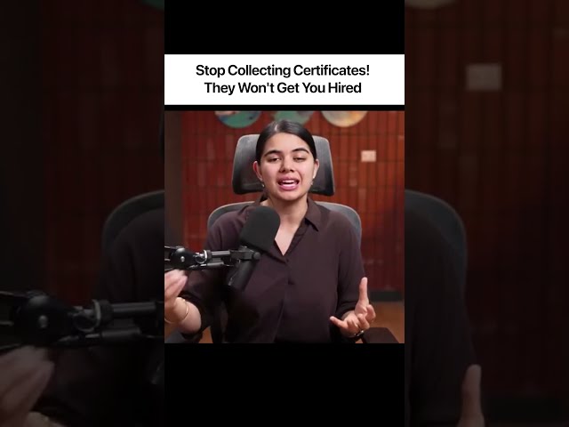 Stop Collecting Certificates! They Won't Get You Hired