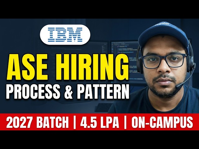 IBM Hiring 2027 | IBM Associate System Engineer | IBM Coding Assessment & Process | Details