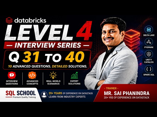 Databricks Interview Series Level 4  Interview Questions & Answers