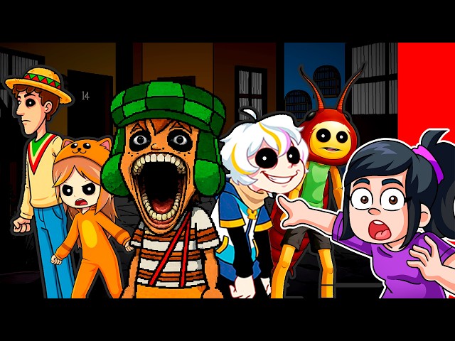 NUNCA ENTRES A LA VECINDAD DE LOS YOUTUBERS FAMOSOS | CHAVES NIGHTMARES | ADRI SF