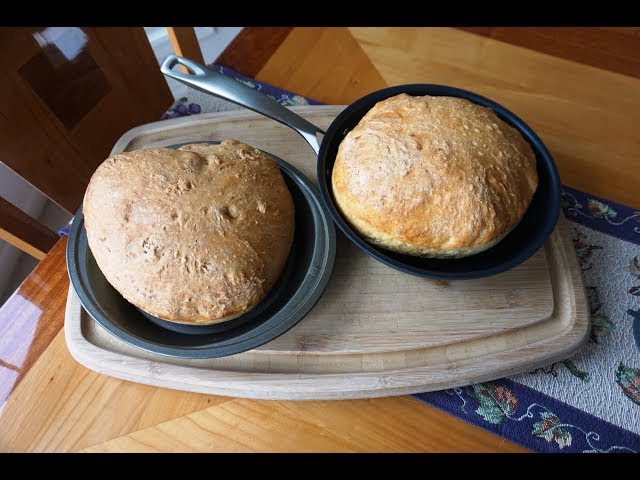 How to Bake No-Knead Bread in a Skillet (updated)… super easy… no machines