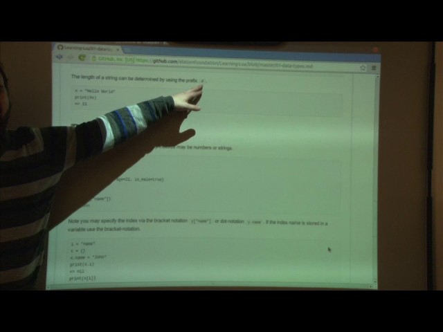 A rapid fire introduction to the Lua programming language