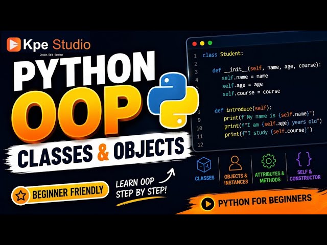 OOP IN PYTHON FOR BEGINNERS #pythonprogramming #viral #programming 