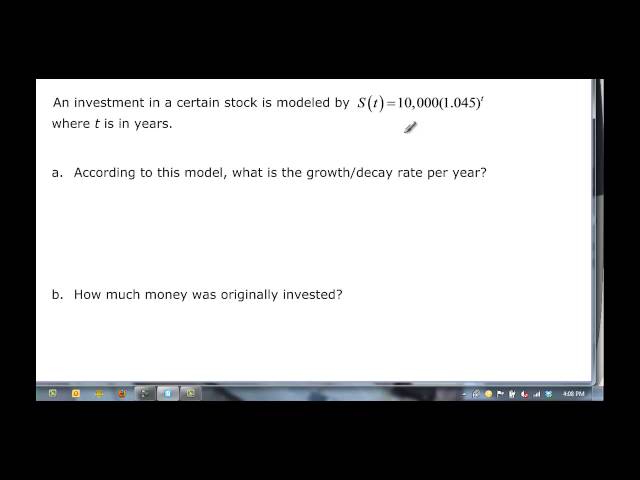 110-29a  Exponential Growth Rates
