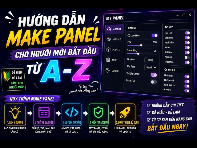 MAKE PANEL HACK FF | HƯỚNG DẪN MAKE PANEL CHO NGƯỜI MỚI DỄ HIỂU TỪ A-Z FULL ĐỎ 100%