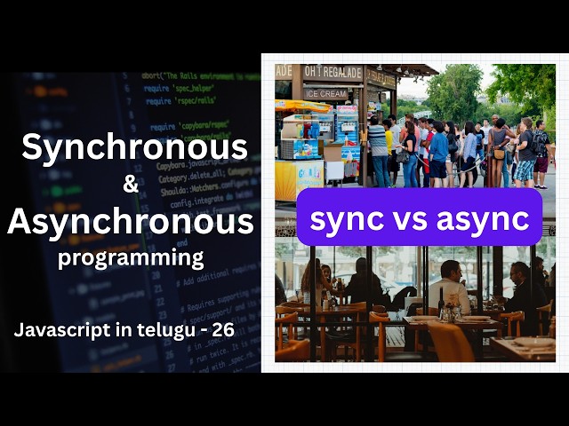 Synchronous & Asynchronous Programming in Telugu