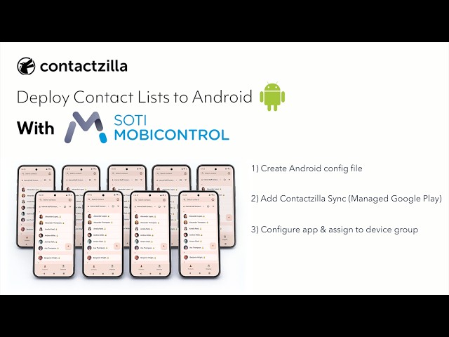Deploy contact lists to Android with Soti Mobicontrol