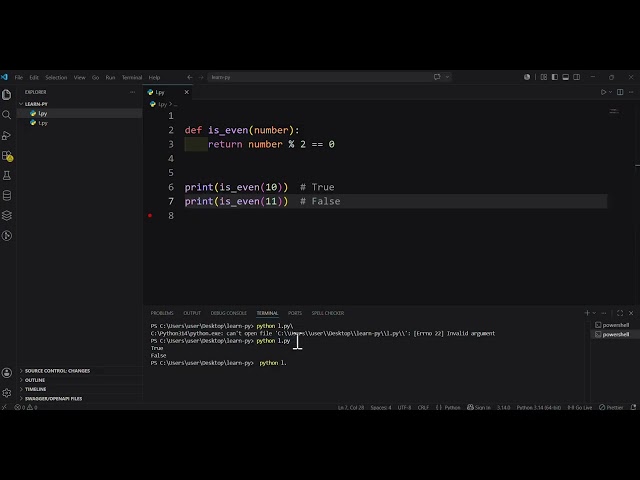 Learn Python: pythonic function & ternary operator #47
