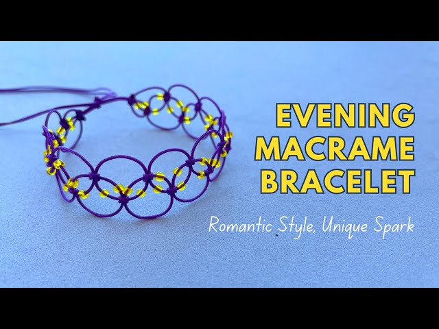 Macrame Bracelet with Beads for a Soft Evening Look | Easy Tutorial for Delicate Style