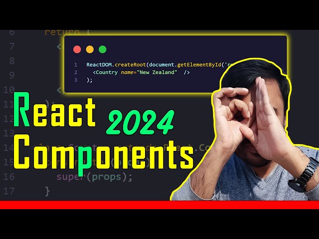 React Component in  2024  | React JS Bangla Tutorial - 003 | React  Beginner 2024