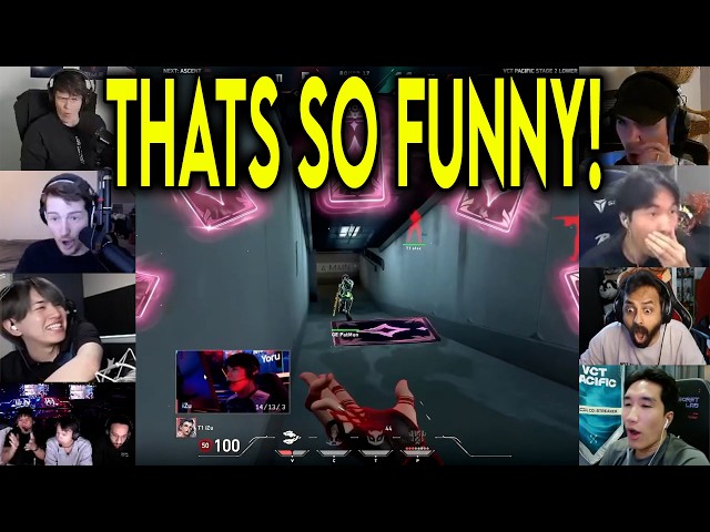 Valorant Streamers React To GE PatMen & T1 iZu HILARIOUS Encounter In VCT 😂