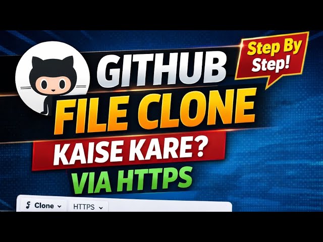 GitHub Se Files/ Repository Clone Kaise Kare | Beginner Friendly GitHub Clone Tutorial 🔥