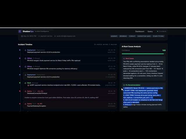 I Built an AI That Finds Root Cause of Production Incidents Automatically
