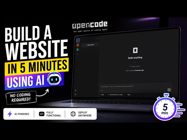 Build a Website in 5 Minutes Using AI 🤯 (No Coding Required)
