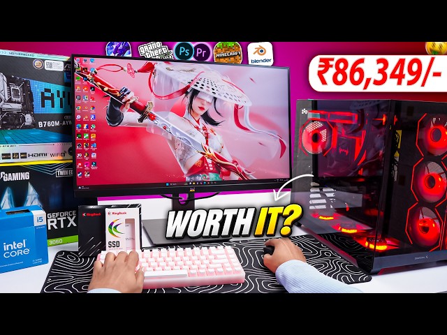 I Built a ₹86K High-End Gaming PC with 32GB DDR5 RAM, Core i5, & RTX GPU! Can It Handle Everything?