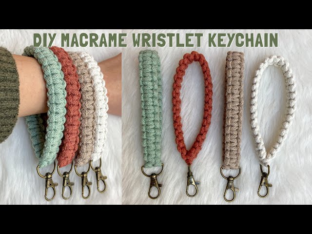 DIY Macrame Keychain / Wristlet Strap Tutorial