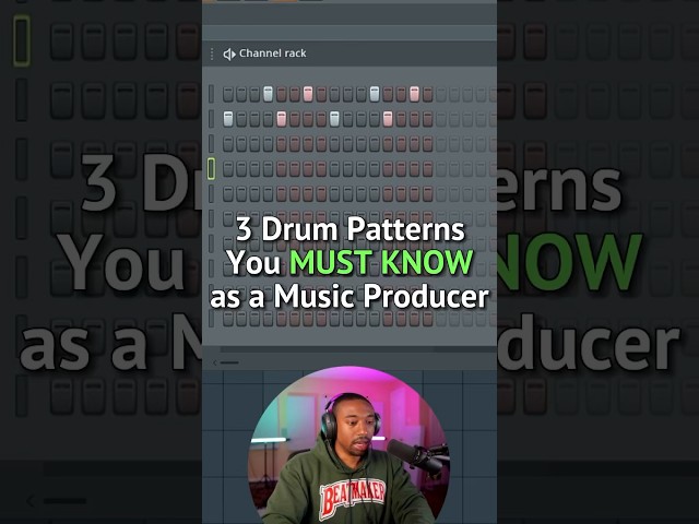 3 Drum Patterns You MUST KNOW as a Music Producer