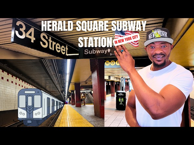 34TH ST  HERALD SQUARE SUWBWAY STATION IN NEW YORK