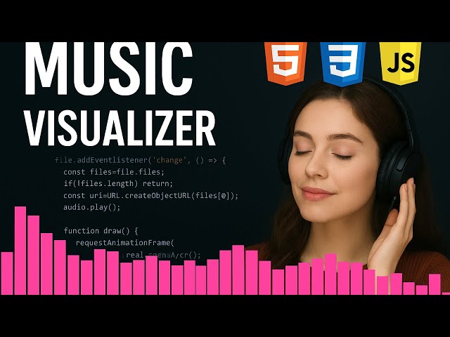 Real-Time Audio Visualizer in JS — No Libraries Needed!