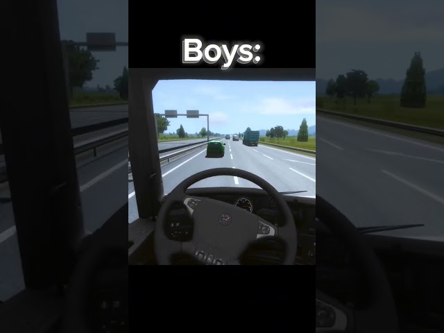 Girl vs boy in truckers of Europe é #gaming #truckersofeurope3