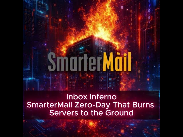 Inbox Inferno: SmarterMail Zero-Day That Burns Servers to the Ground - CVE-2025-52691