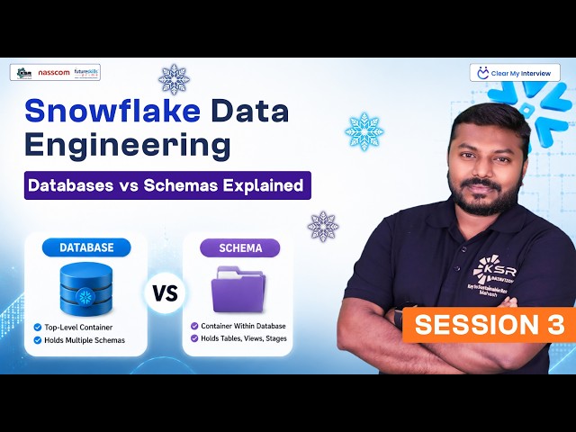 Snowflake Data Engineering: Databases vs Schemas Explained | Session 3