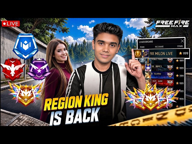 FREE FIRE LIVE 🔥 KING OF SNIPER 👑 GRANDMASTER #freefire #live #trending #shortslive #tondegamer