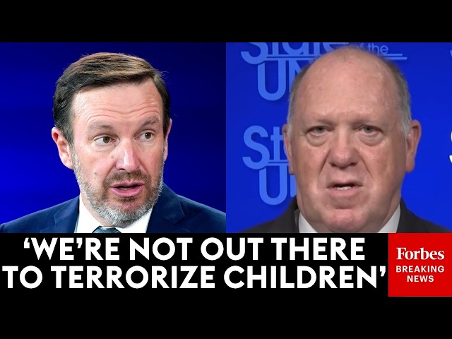 'That's Just Political Fire': Tom Homan Rebuts Chris Murphy's Claims That ICE Is Terrorizing Kids